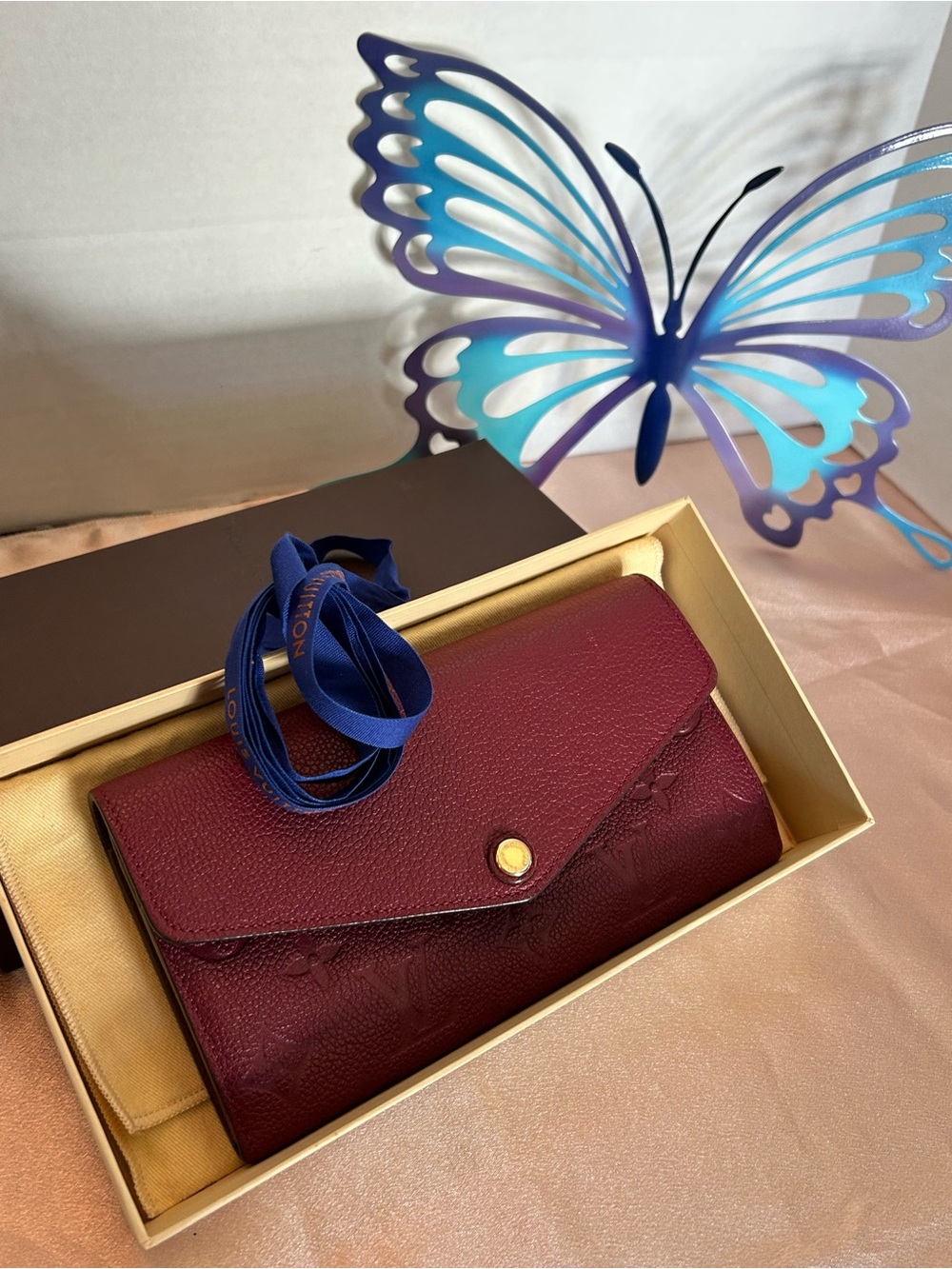 Louis Vuitton Bordeaux Monogram Empreinte Wallet